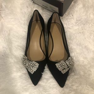ann taylor keira sequin bow pumps